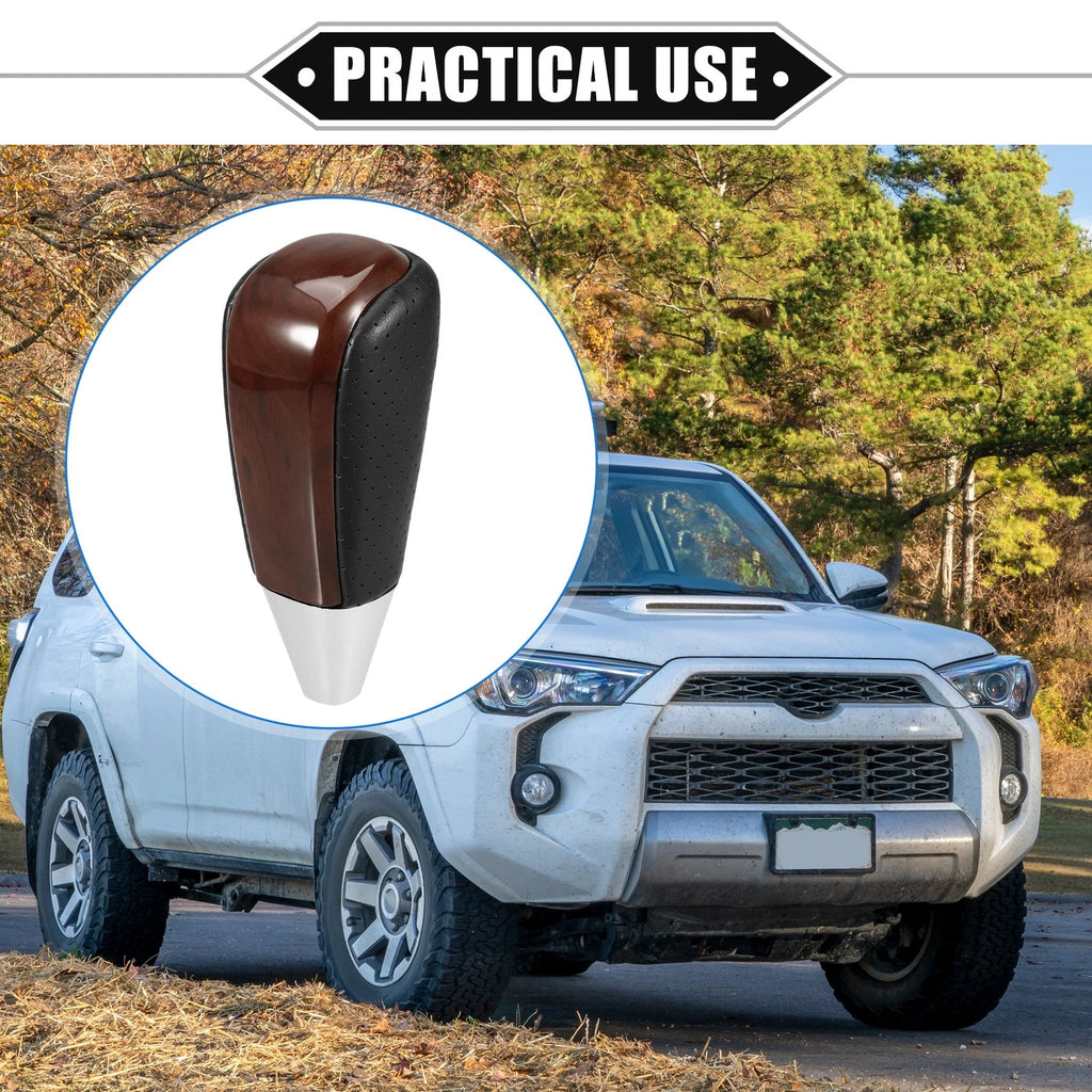 Automatic Gear Shift Knob for Toyota Land Cruiser (2008–2021) Drilled Wood Grain