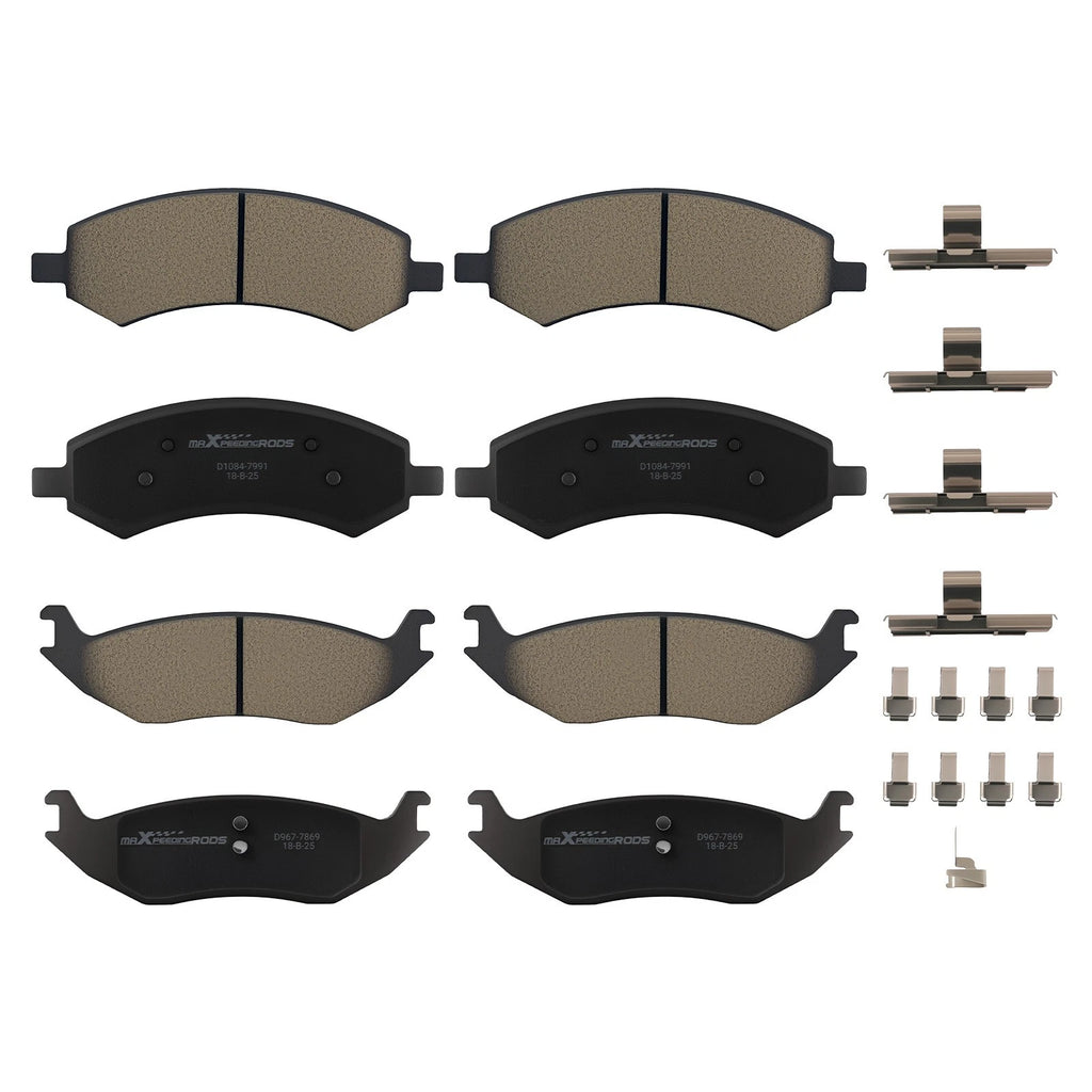 Front & Rear Ceramic Brake Pads Kit for Dodge Durango (2007–2009) P-1084 P-967