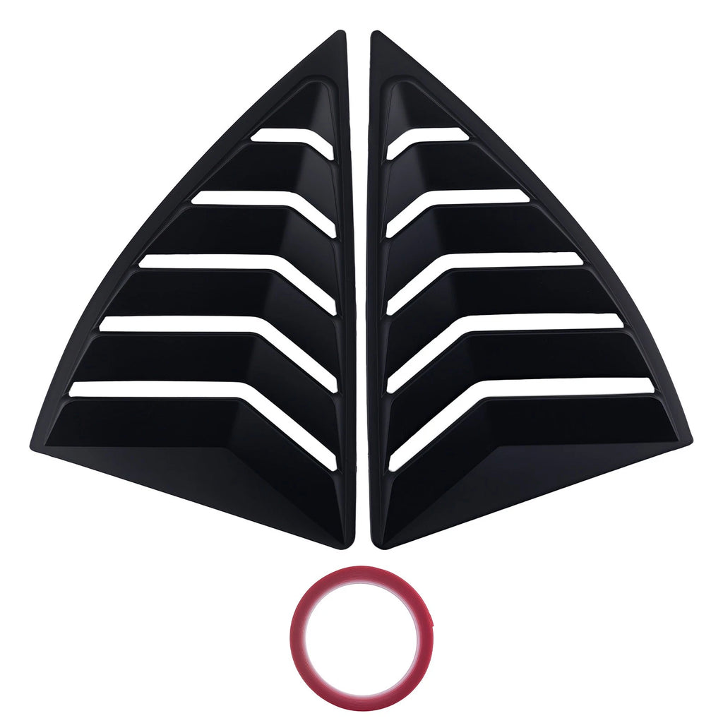 Side Window Louvers for Chevy Camaro (2010–2015) Quarter Panel Cover Matt Black