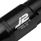 20Pcs J2 7075 Forged Aluminum M12x1.5 Open-End Lug Nut Kit w/Adapter Black