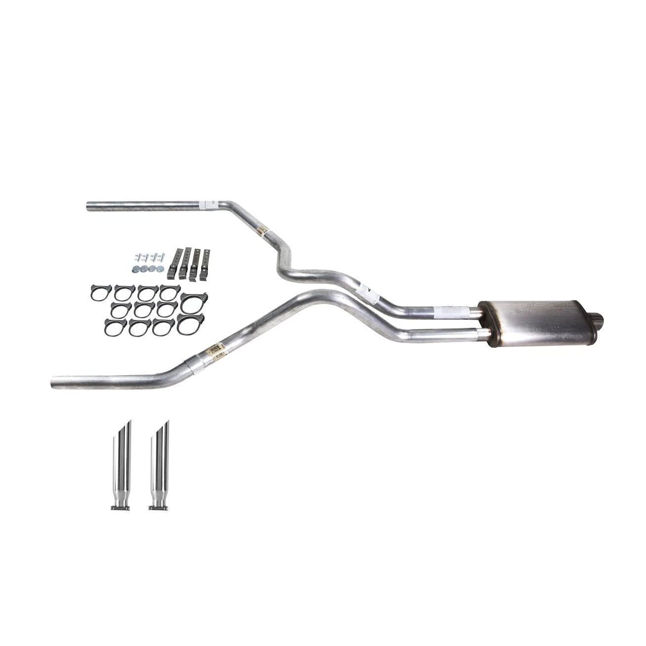 Dual Exhaust Pipe for Ram 1500 (2002-2003) Stainless Muffler Tip