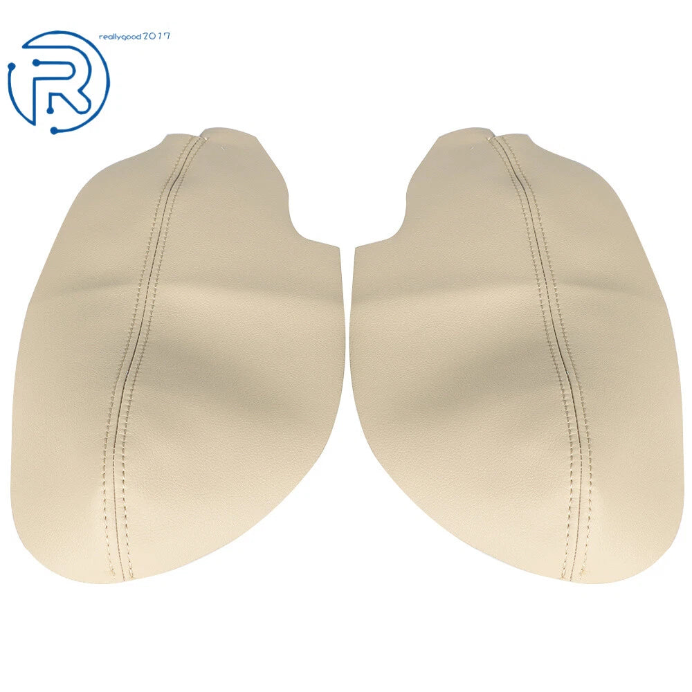 Beige Leather Synthetic Door Panel Armrest Cover for Acura TSX (2009-2014)