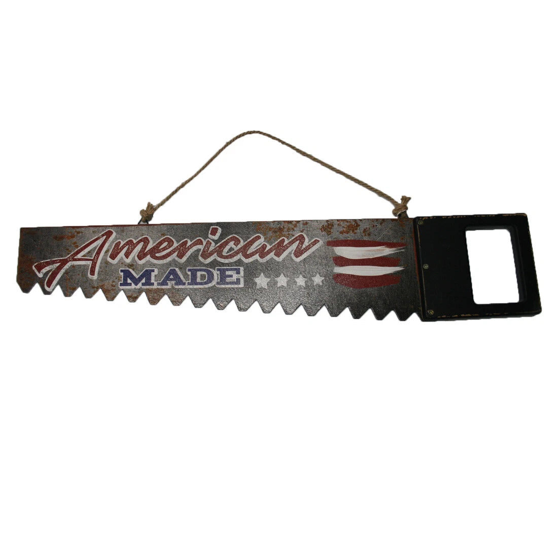 Decorative Metal Hand Saw for Home Decor (28" x 7")