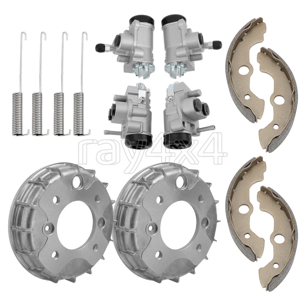 Front L/R Brake Cylinder & Drum Kit for Honda Rancher 400 TRX400 (2004–2007)