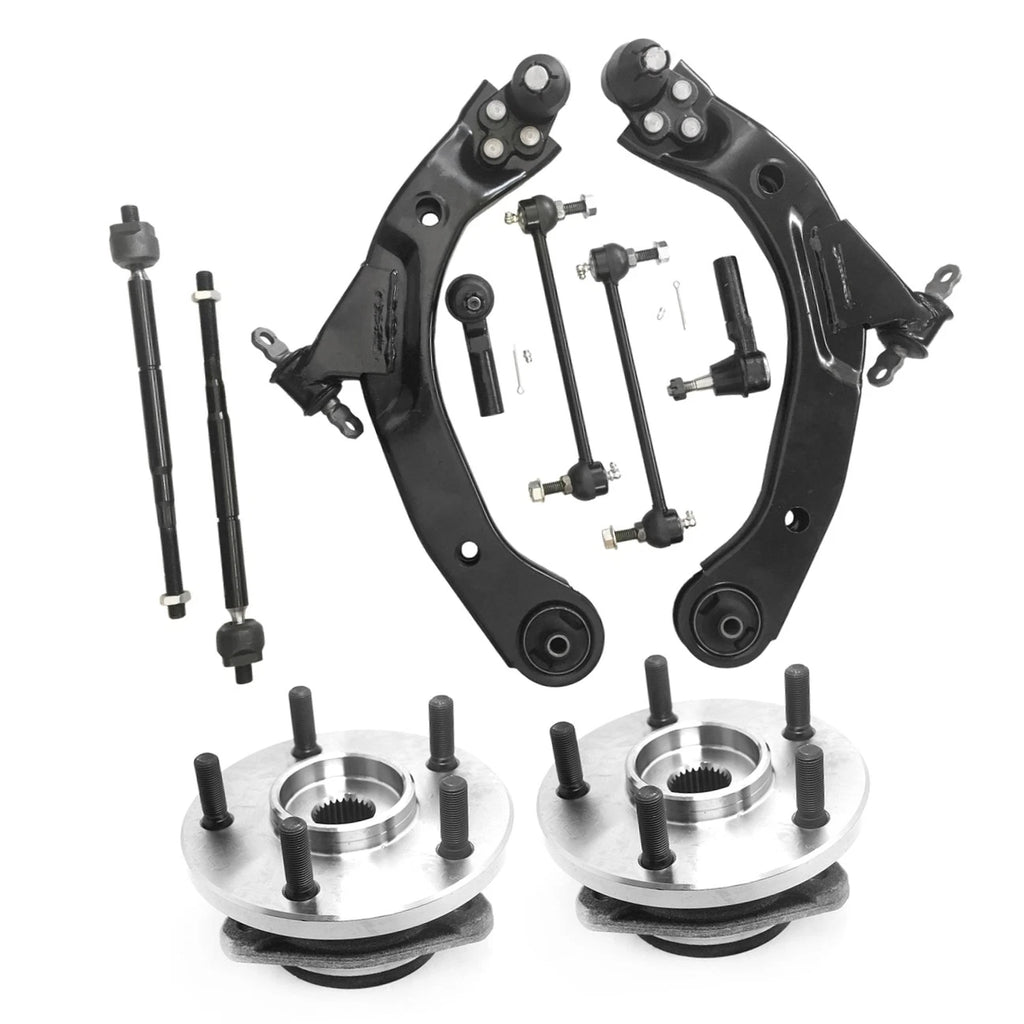 Wheel Hub & Suspension Control Arm Ball Joint Kit for Chevy Pontiac Cobalt G5 (2005–2010)