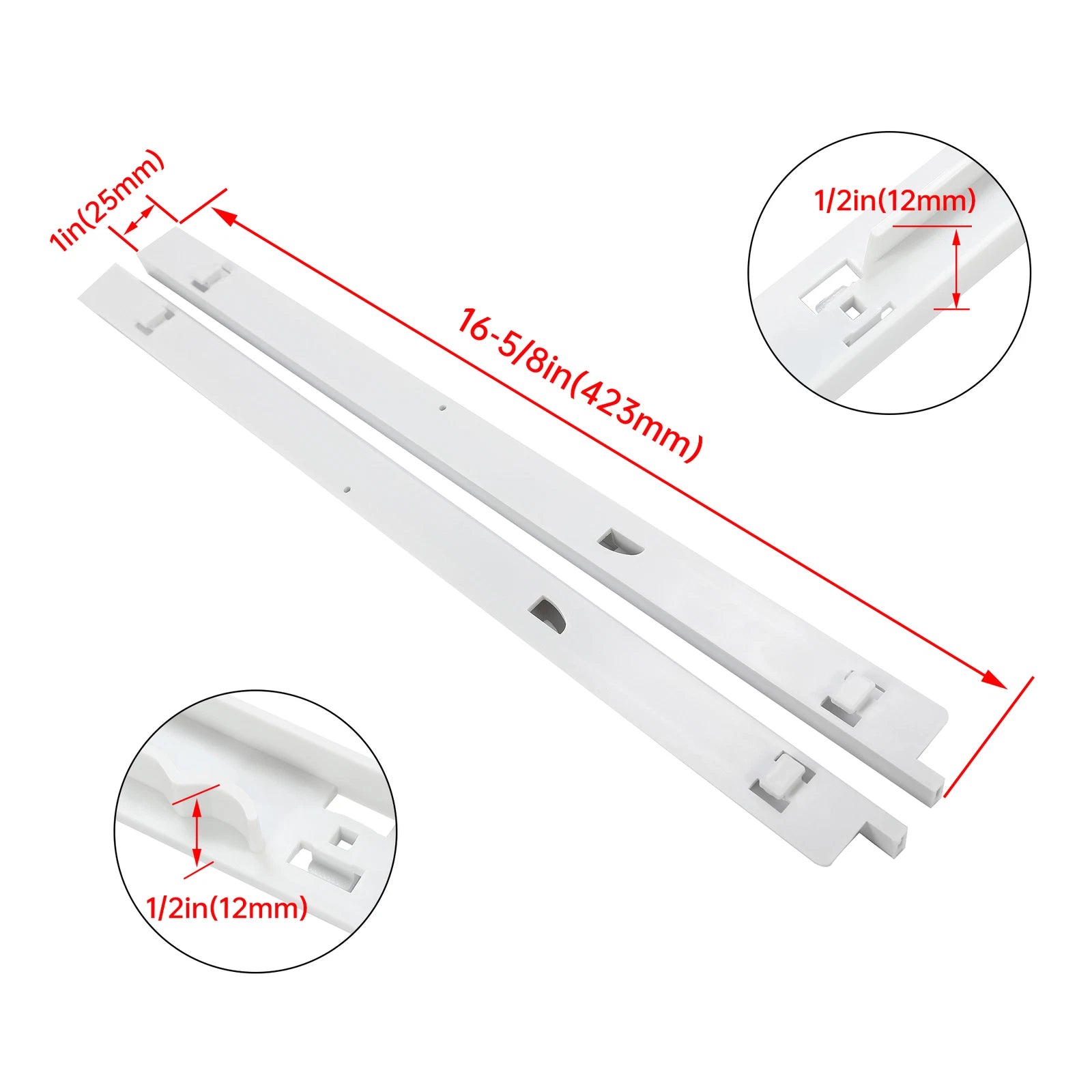 Refrigerator Pan Hangers for (240530601, 240530701)