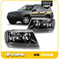 Headlight Assembly for Grand Cherokee (1999–2004) Black Housing