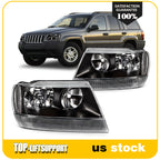 Headlight Assembly for Grand Cherokee (1999–2004) Black Housing
