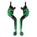 Extendable Brake Clutch Levers for Honda CBR600RR (2003–2006), CBR954RR (2002–2003) Green
