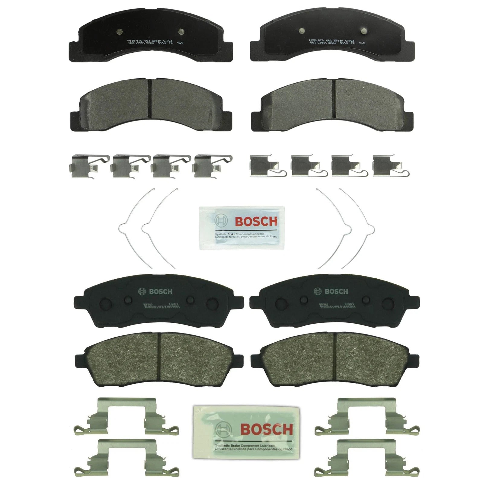 Bosch QuietCast Disc Brake Pads Kit for Ford (Front & Rear)