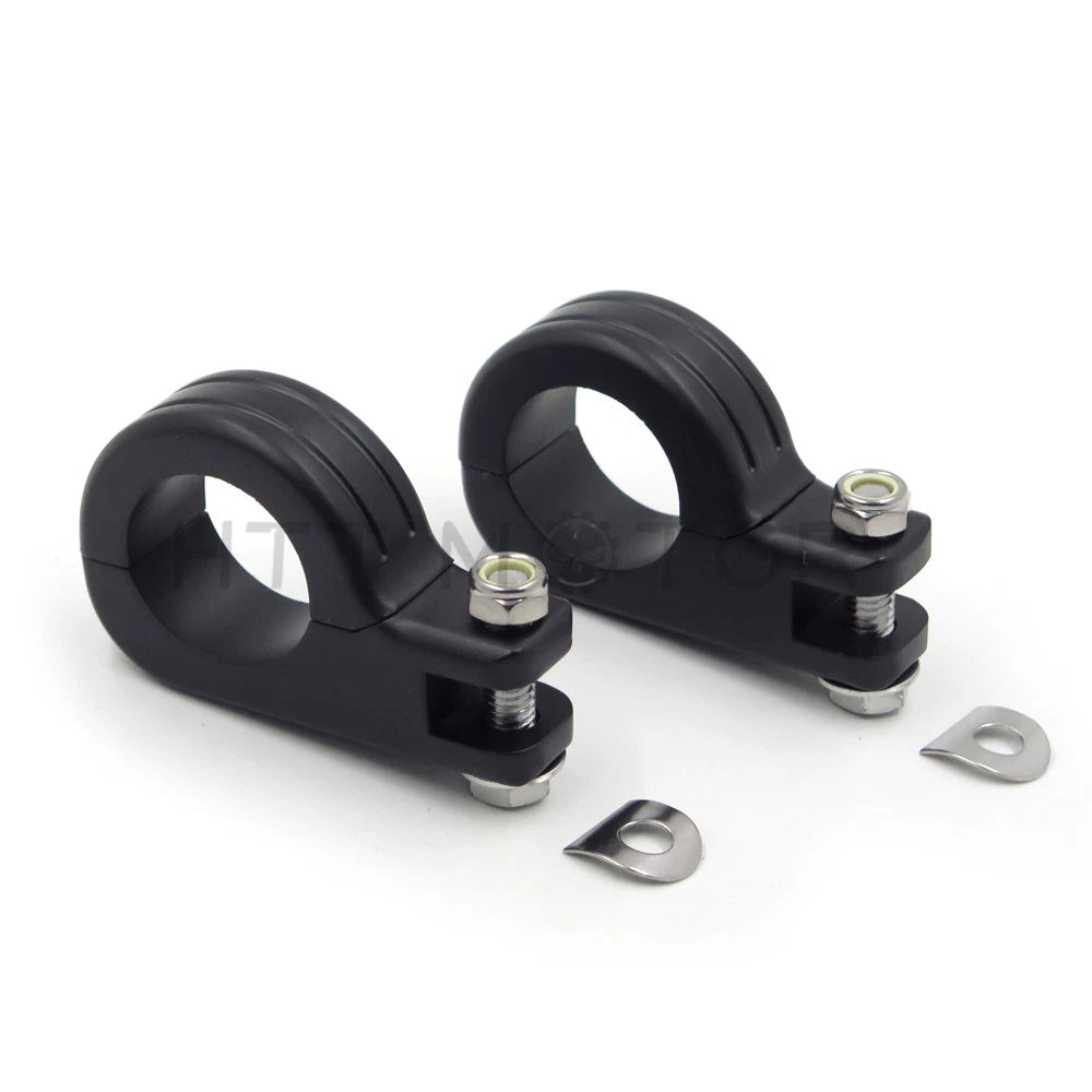 1.5" Bar Engine Crash Foot Peg Mount Footrest for Harley (Fits )