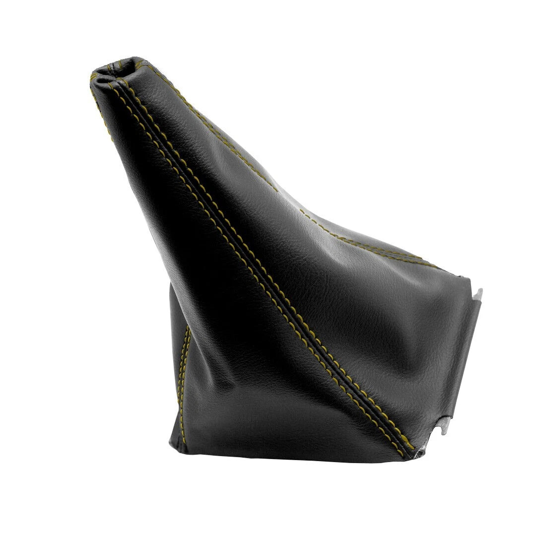 Manual Shift Boot for Jeep Wrangler (2003–2006) Yellow Stitch Leather Synthetic