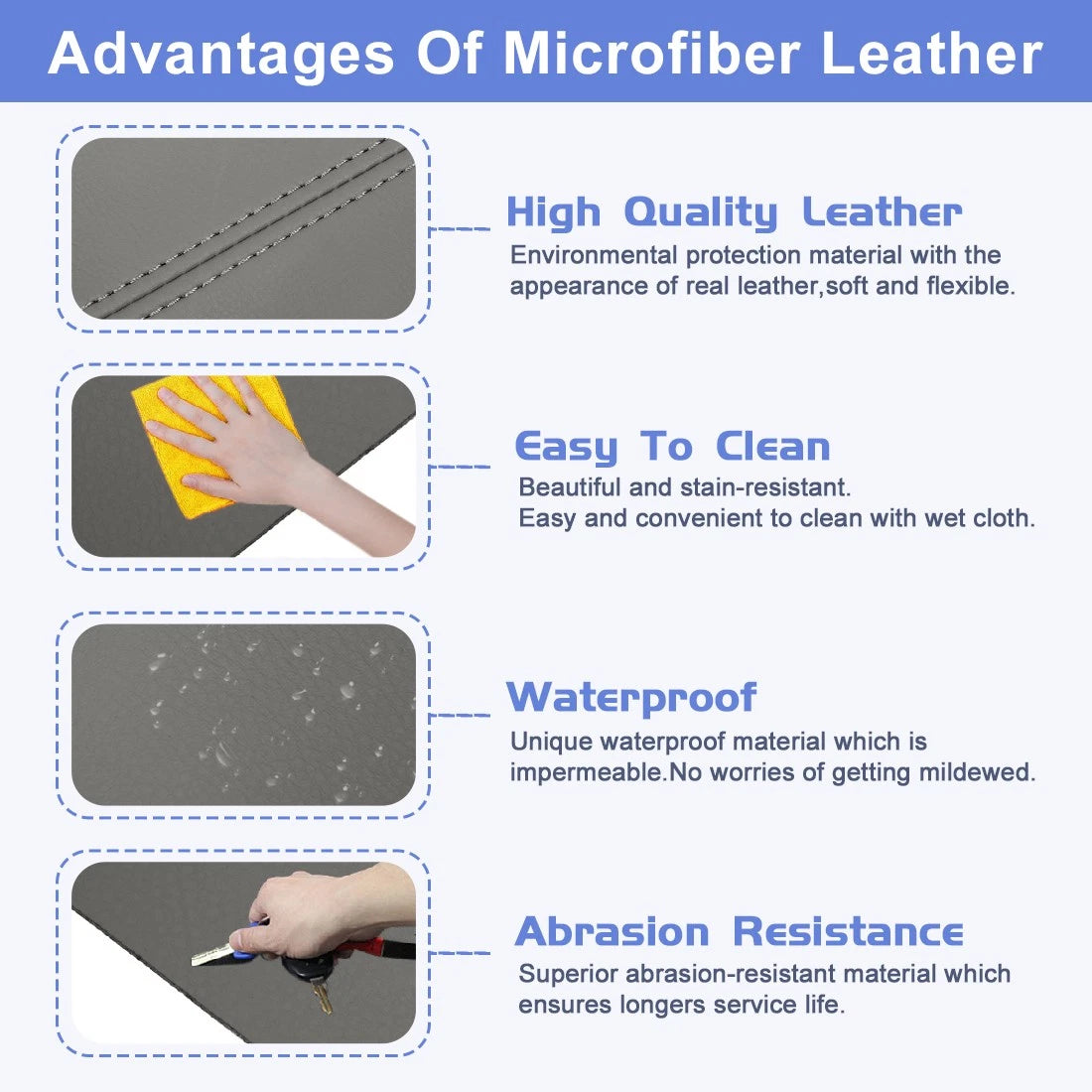 1 Pair Synthetic Leather Armrest Covers for Honda CR-V (2007–2012)