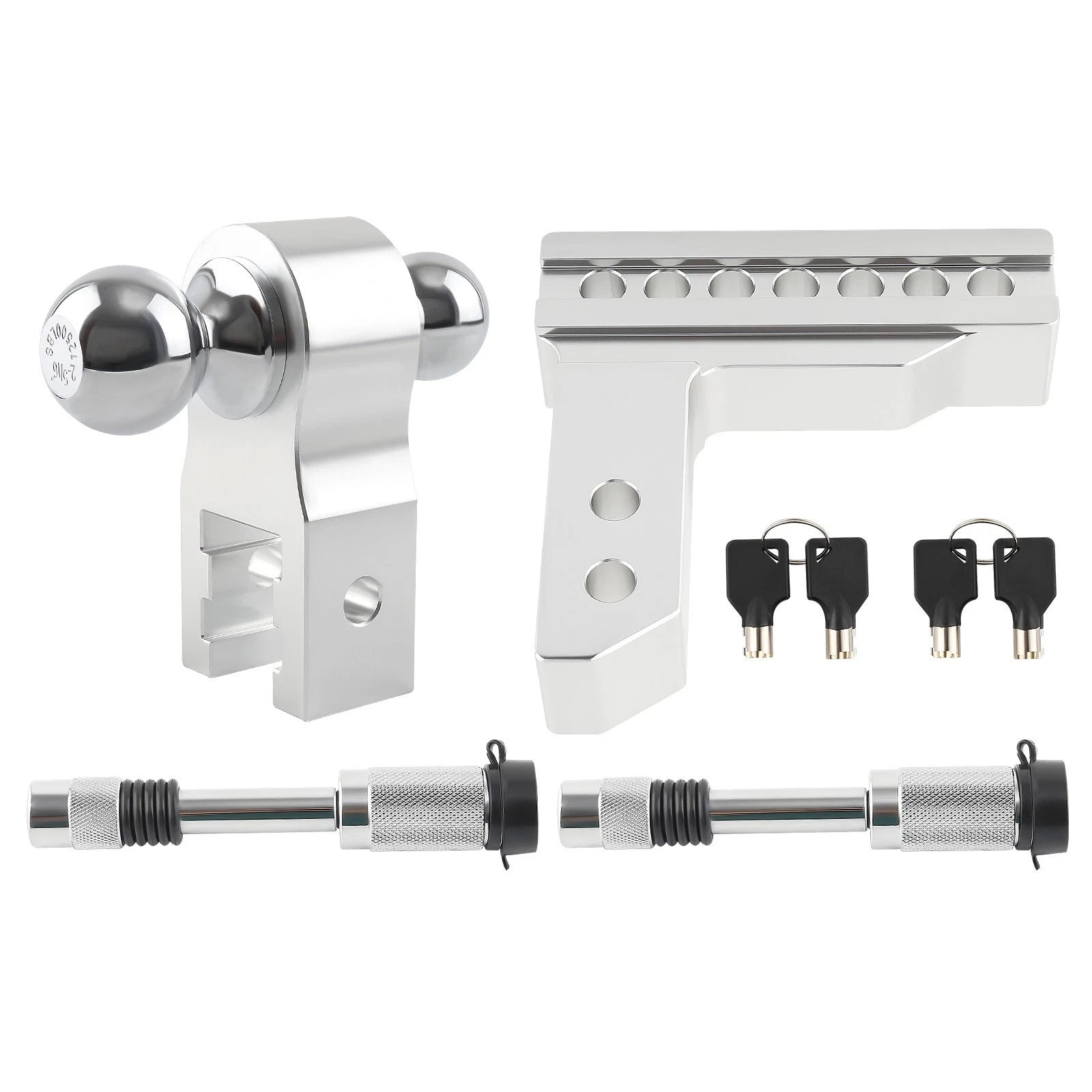 Adjustable Towing Hook for Trailer 2" & 2-5/16" (5000 lb)