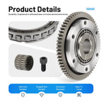 Starter Clutch One Way Bearing Gear Idler Kit for Yamaha Moto 4 Wolverine (1987–1998)