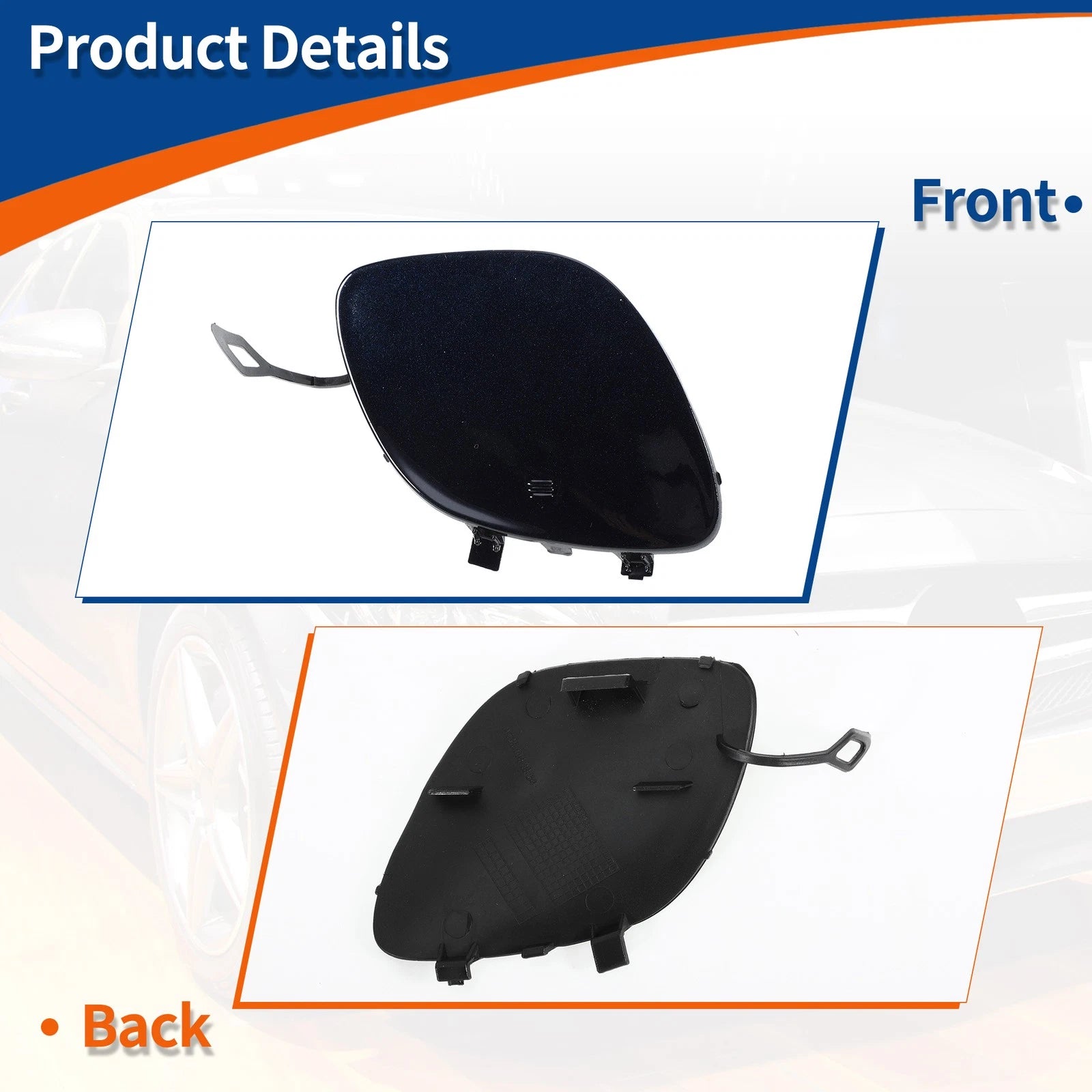 Tow Hook Cover for Mercedes-Benz A-Class (2016–2023) No.A2058850024 Caliche Blue
