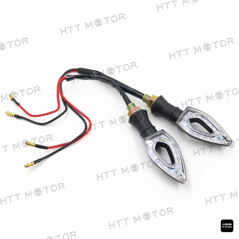 2X Motorcycle Turn Signal Lights Indicator 12V for Yamaha Honda Suzuki Kawasaki