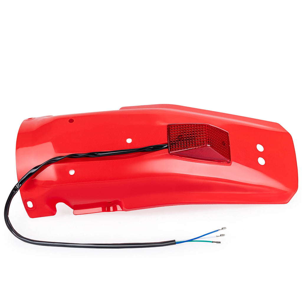 Red Rear Fender & Taillight for Honda XR250R XR600R XR650L XR350R XR250L (1985–2024)