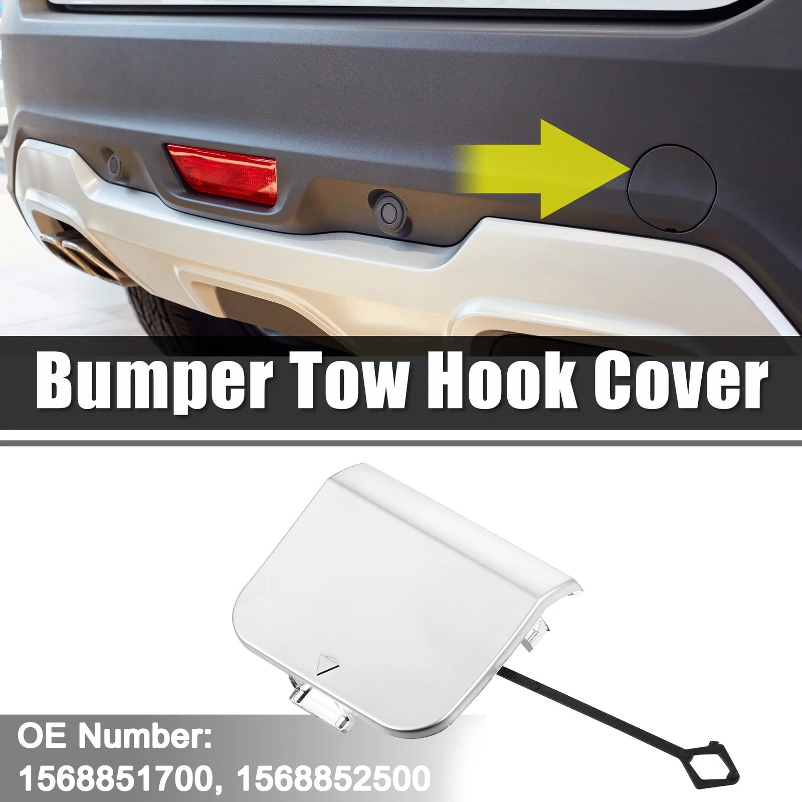 Rear Right Tow Hook Cover Cap 1568852500 for Mercedes-Benz GLA250 (2018–2020)