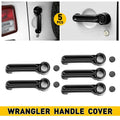5Pcs Door Handle Cover Trim for Jeep Wrangler JK Unlimited (2007–2018)
