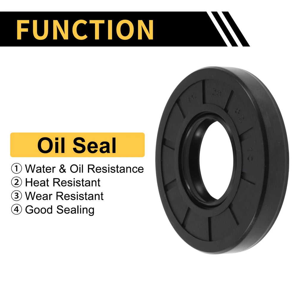 Set of 5 Oil Seal Rotary Shaft Seal NBR Rubber 28x62x10mm