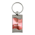 Pink Rectangular Wave Keychain - Officially Licensed for Acura