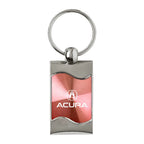 Pink Rectangular Wave Keychain - Officially Licensed for Acura