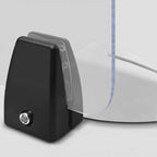 Set of 4 Aluminum Desk Partition Clips 61x43x34mm for 2mm 10mm 18mm Screens