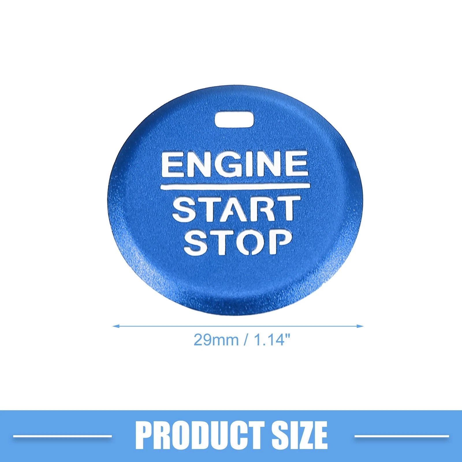 Ignition Button Cover Decal for Ford Mustang (2015–2021) Blue