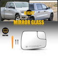 Right Power Heated Exterior Mirror Glass for Dodge Ram 1500 (2019–2025)