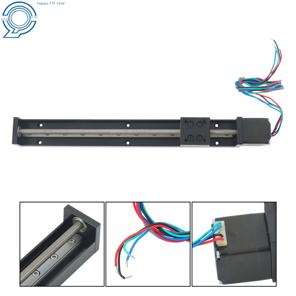 Linear Rail Module T6×1 LeadScrew for NEMA11 Stepper (200mm)