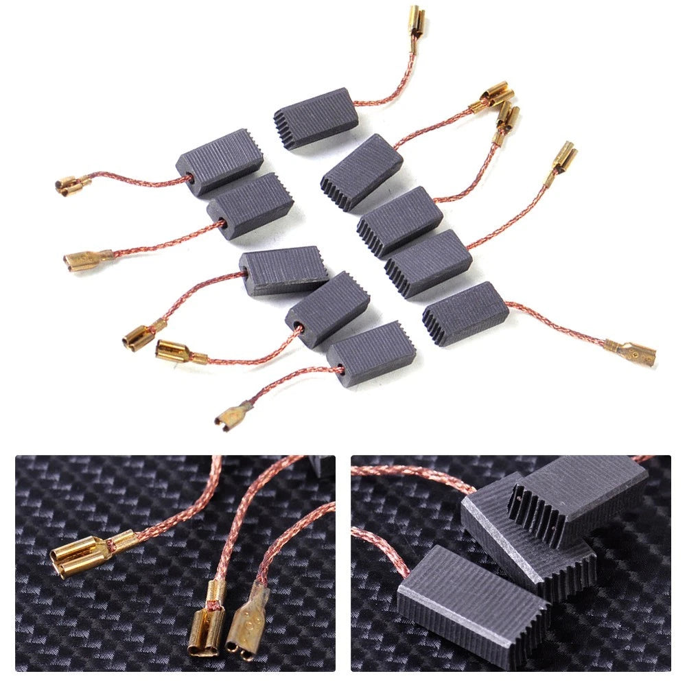 Set of 2 Carbon Brushes for Vacuum Cleaners (Wear-resistant)