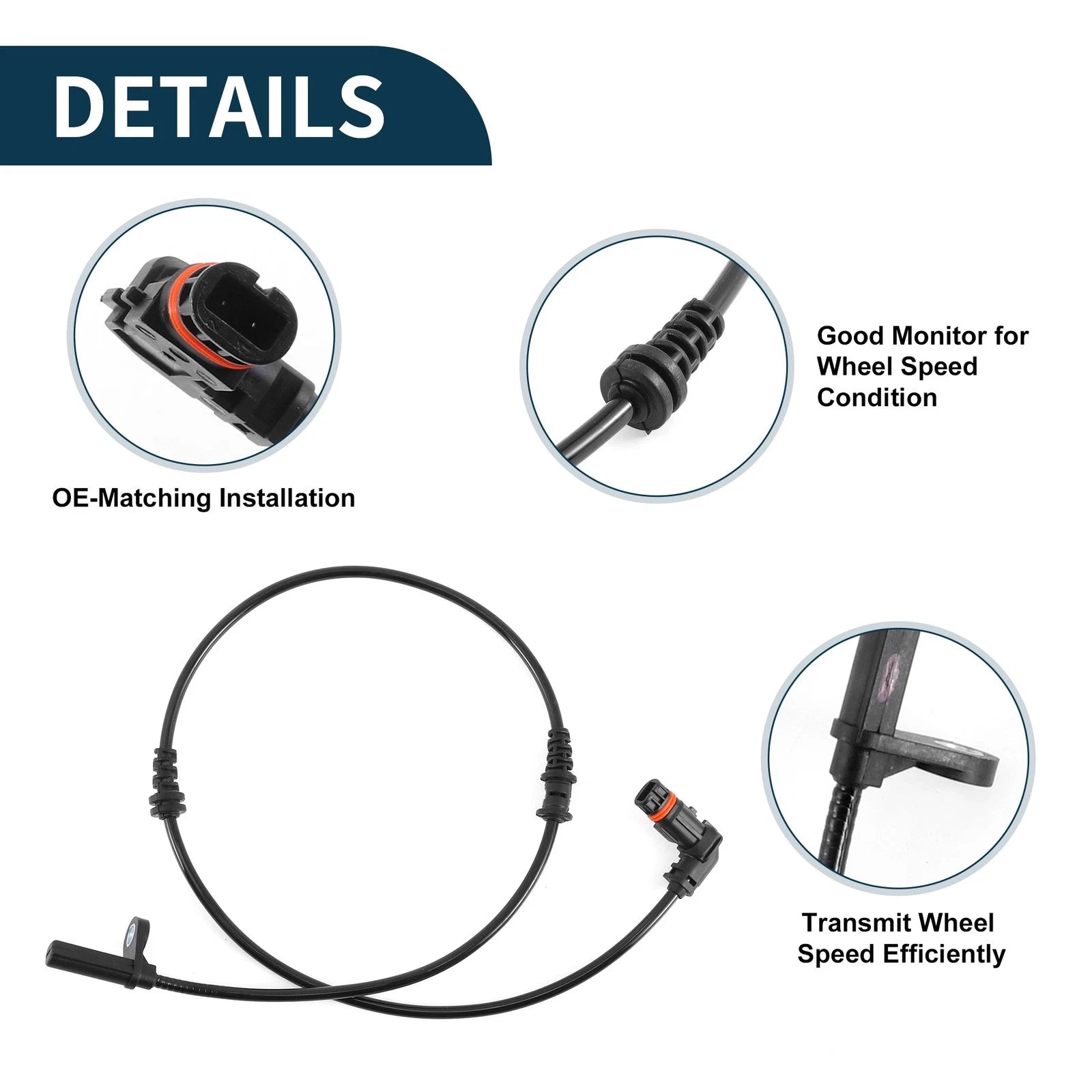 ABS Wheel Speed Sensor No. 2045401817 for Mercedes-Benz C63 (2008–2011)