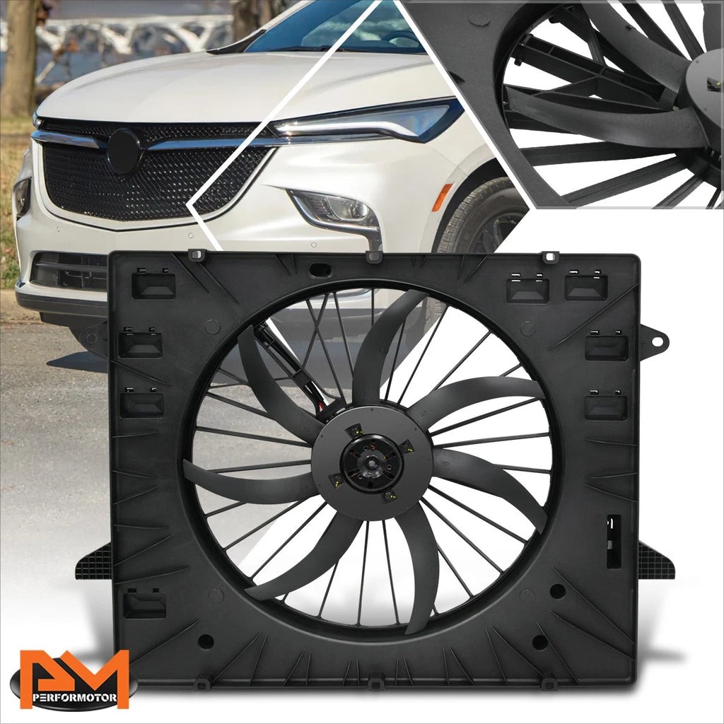Radiator Cooling Fan Assembly for Buick Enclave Chevy Traverse (2021–2024)