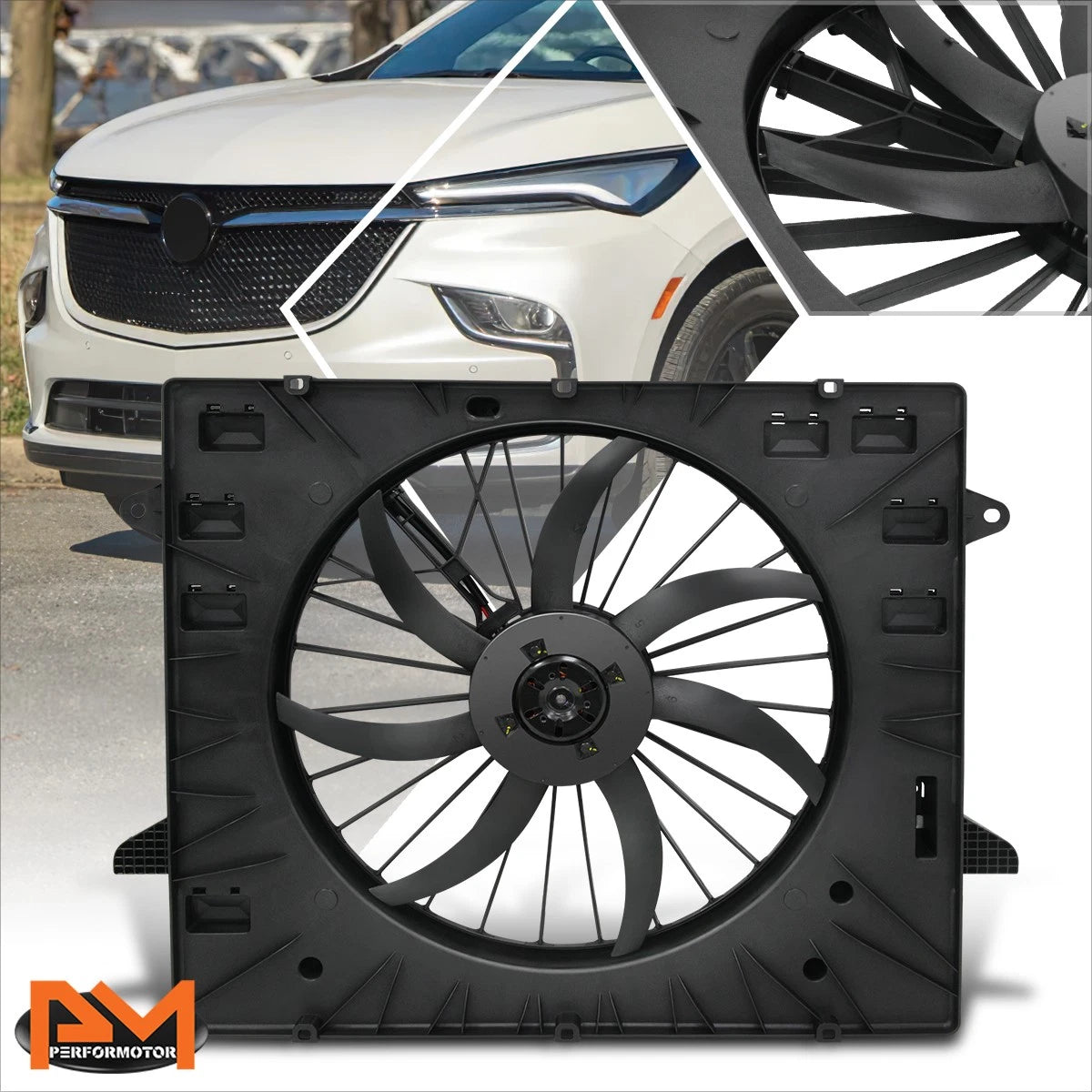 Radiator Cooling Fan Assembly for Buick Enclave Chevy Traverse (2021–2024)