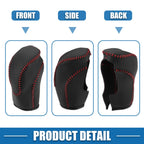 Gear Shift Lever Cover Trim for Subaru Crosstrek (2018–2023) Black Red Stitches 766549131925
