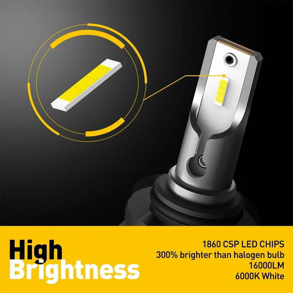 2X 9006 HB4 LED Headlight Conversion Kit for Low Beam (6000K)