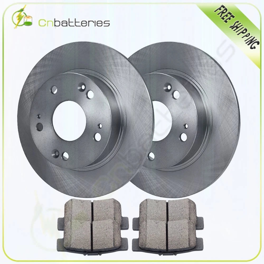 Rear Brake Pads and Rotors for Acura TSX 2004–2008, Honda Accord 2003–2007