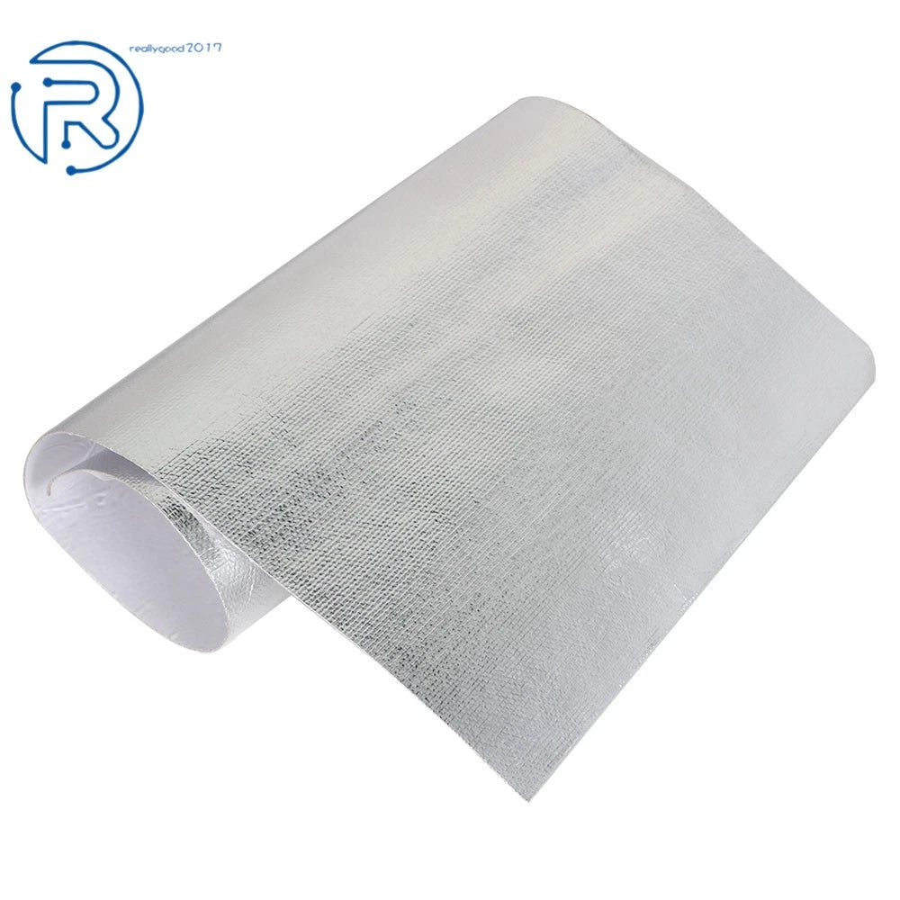Adhesive Backed Aluminized Heat Barrier for Universal Use (24In x 12In)