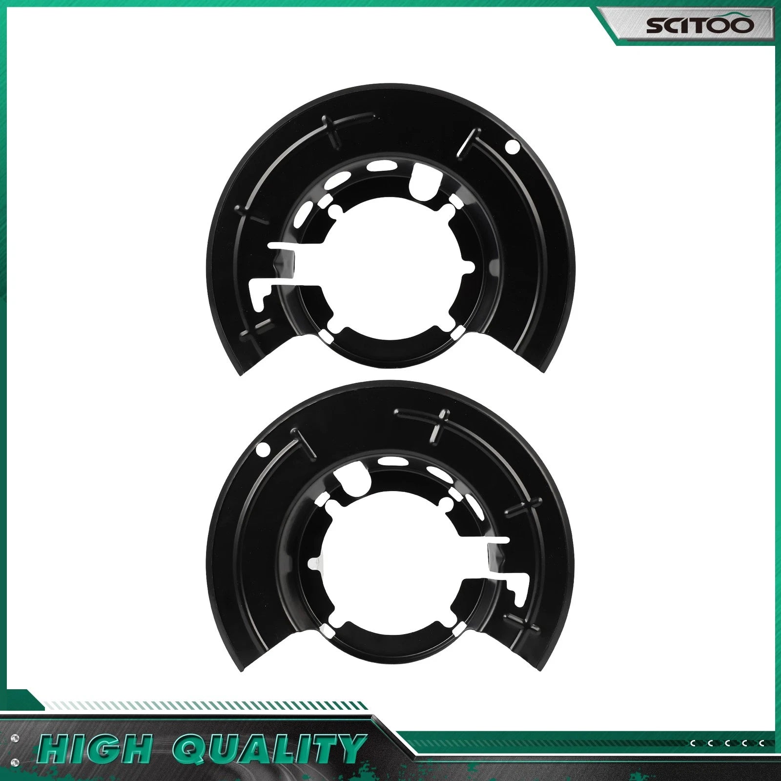 Front LH & RH Brake Backing Plate for Ford F-250 F-350 F-450 (1999–2023)