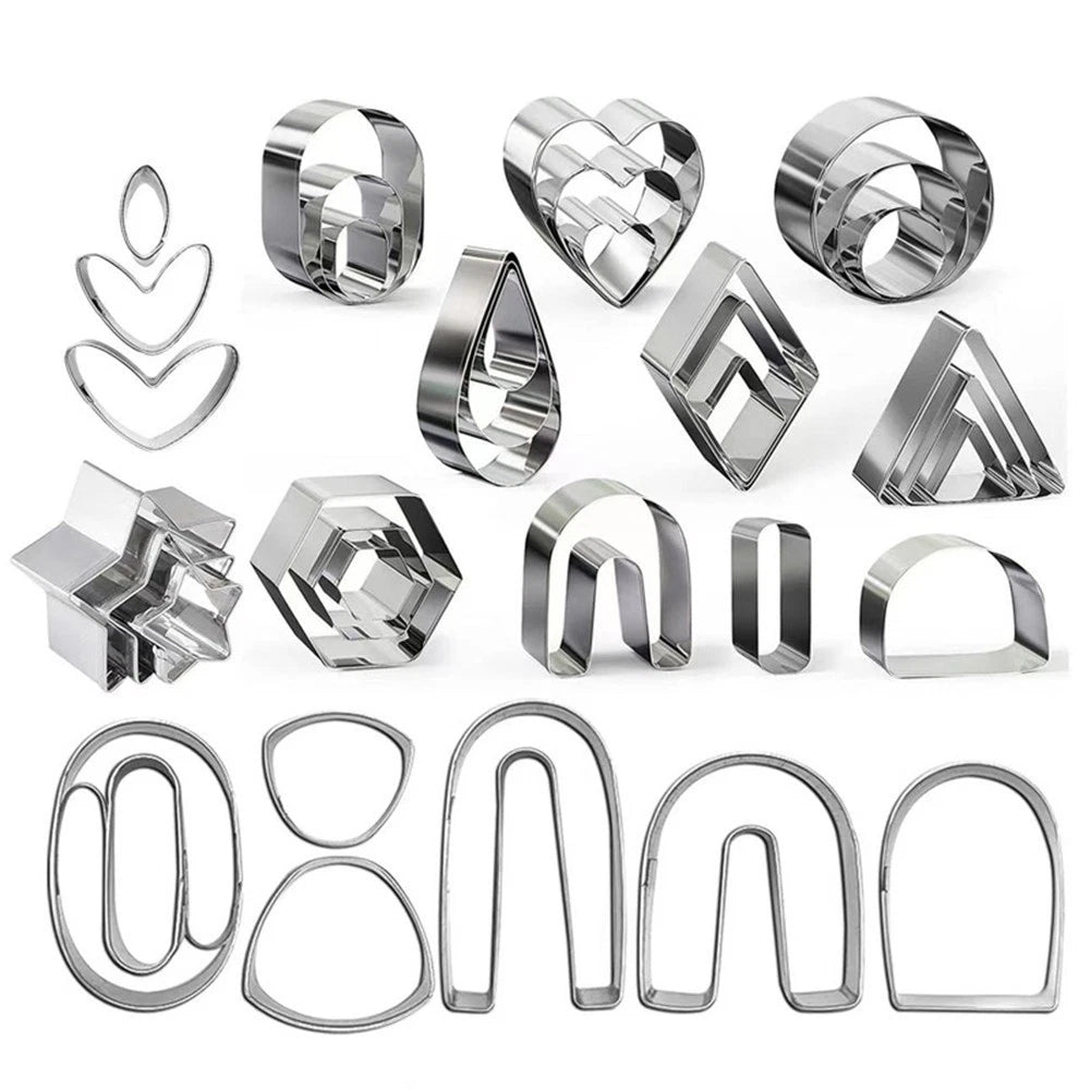 Set of 36 Pottery Earring Molds for DIY Crafts