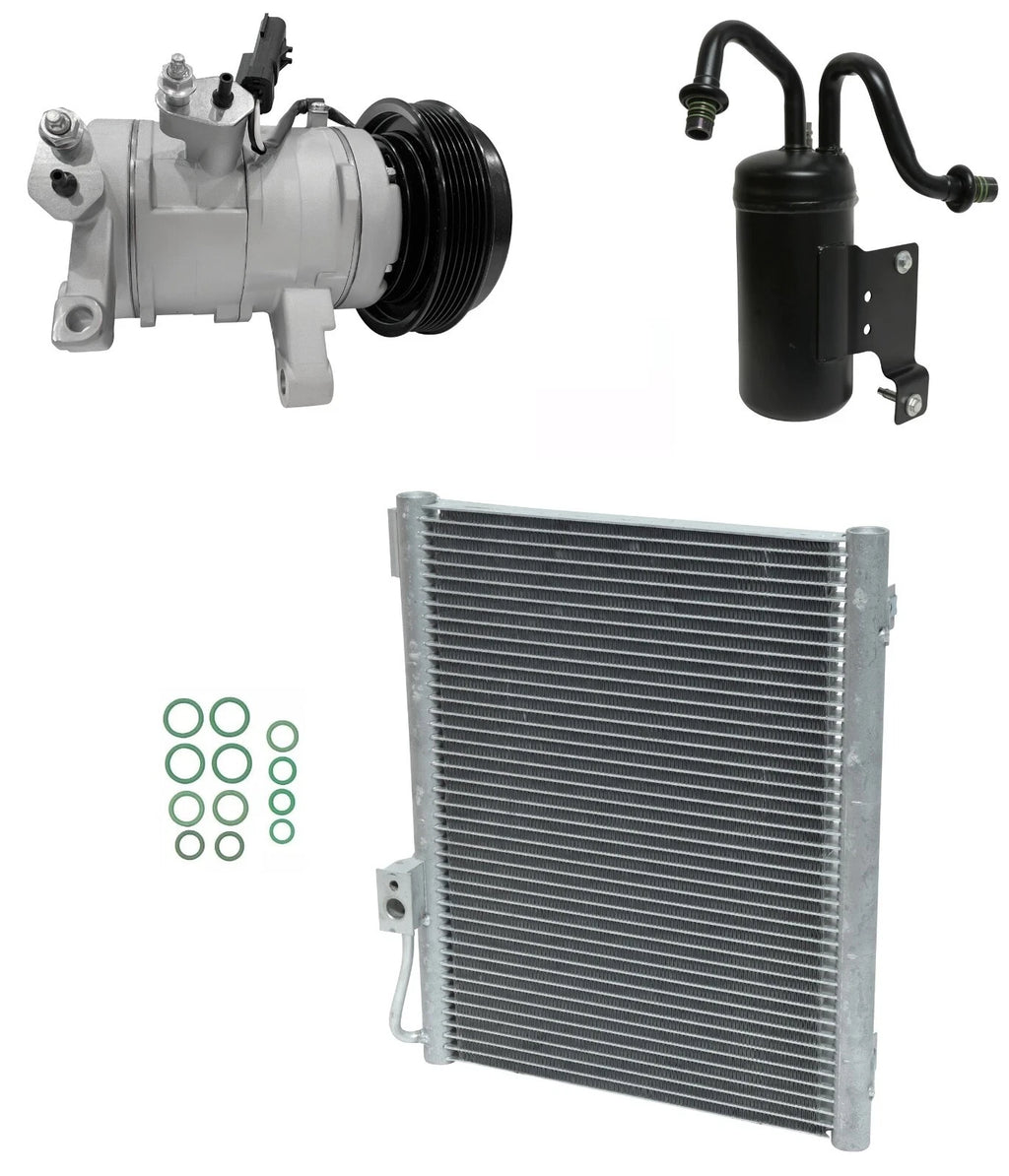 AC Compressor Kit with Condenser for Dodge Ram 1500 4.7L (2008–2008)
