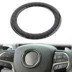 Black Steering Wheel Hub Cover Trim for Jeep Grand Cherokee (2014-2022)