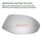 Heated Right Side Mirror Glass for Audi A7 (2010–2018)