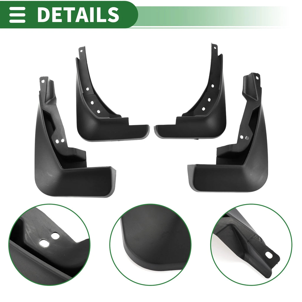 Set of 4 Mud Flaps for Audi A4 (Sedan) (2017–2018)
