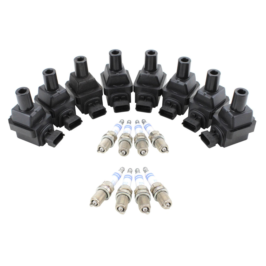 Set of 8 Ignition Coils & Double Iridium Spark Plugs for MB W140 S420 (1992–1999)