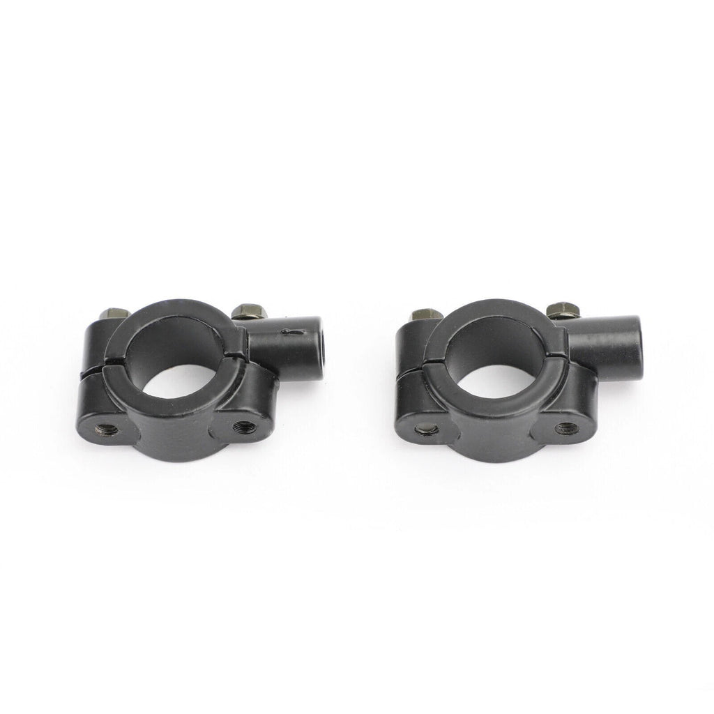 7/8" Motorcycle Handlebar Mirror Adaptor Clamp Mount Bracket 10mm CCW