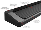 Set of 2 Running Boards for Ram ProMaster (2014-2026) - 6in Black