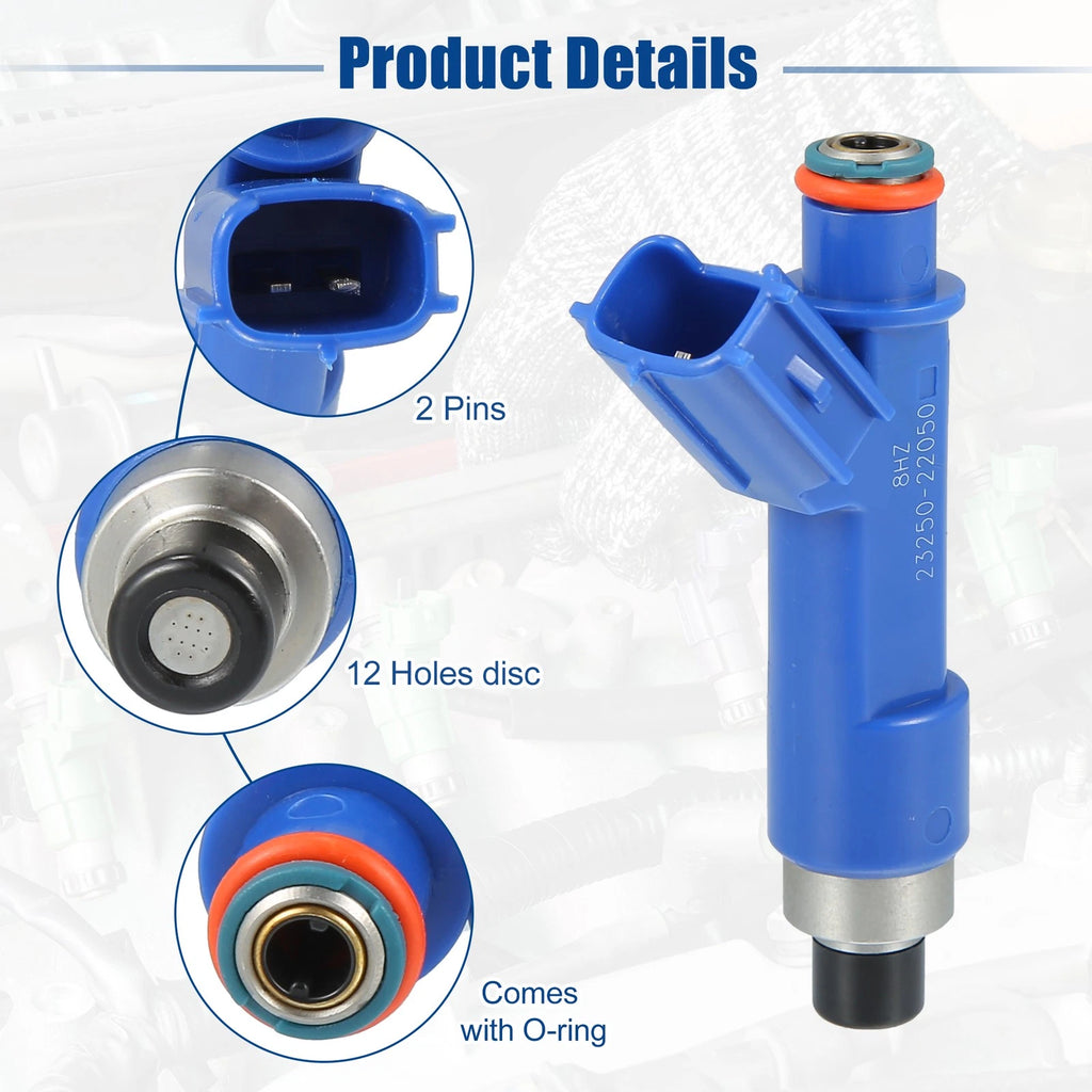 Set of 4 Fuel Injector Nozzles for Toyota Corolla 1.8L (2005–2008) 23209-0D050