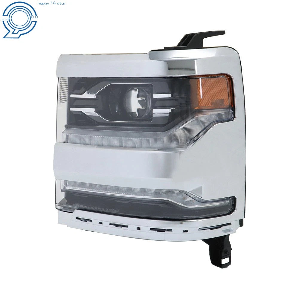 LED Headlight for Chevrolet Silverado 1500 (2016-2018) Chrome Housing LH